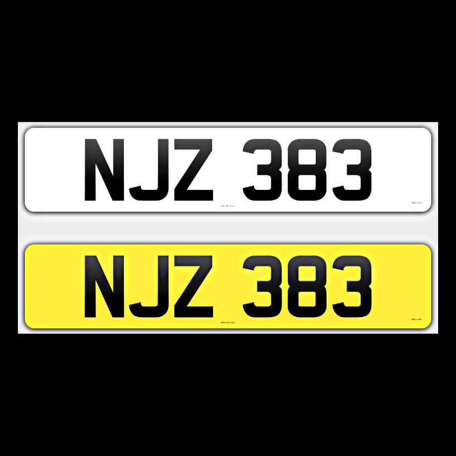 NJZ 383 NI Number Plates From In2registrations