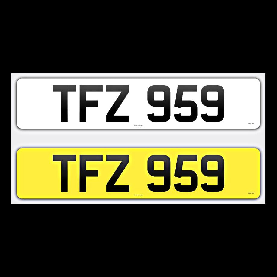 TFZ 959 NI Number Plates From In2registrations