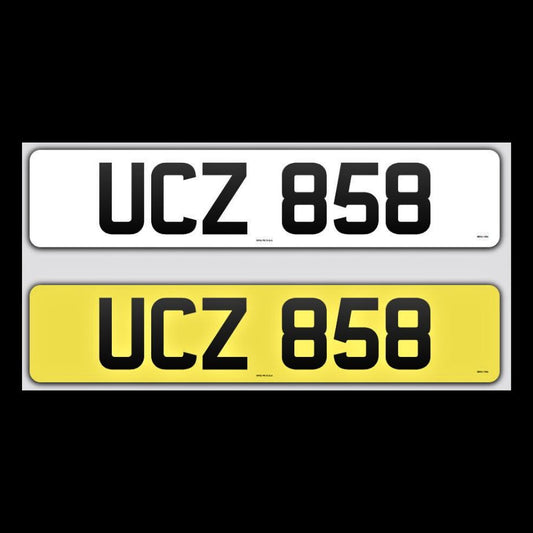 UCZ 858 NI Number Plates From In2registrations