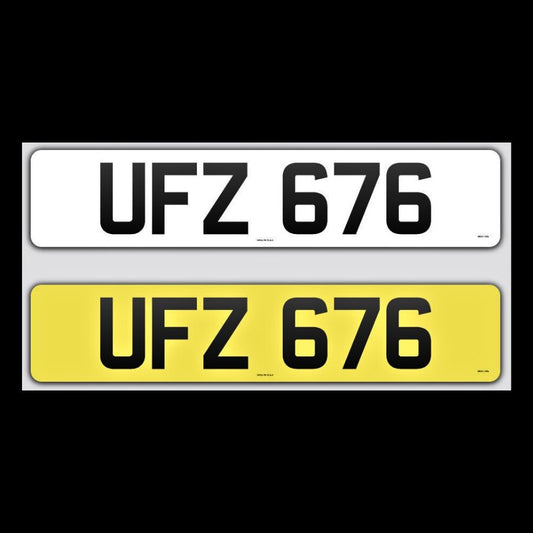 UFZ 676 NI Number Plates From In2registrations