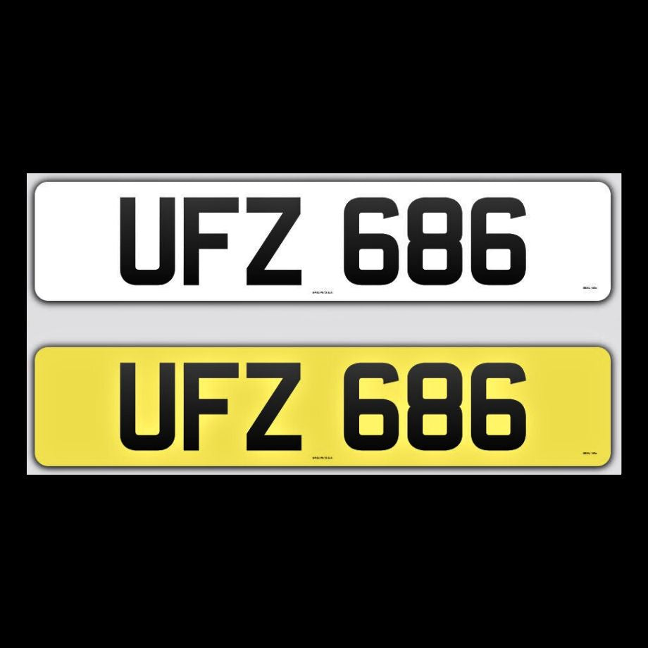 UFZ 686 NI Number Plates From In2registrations