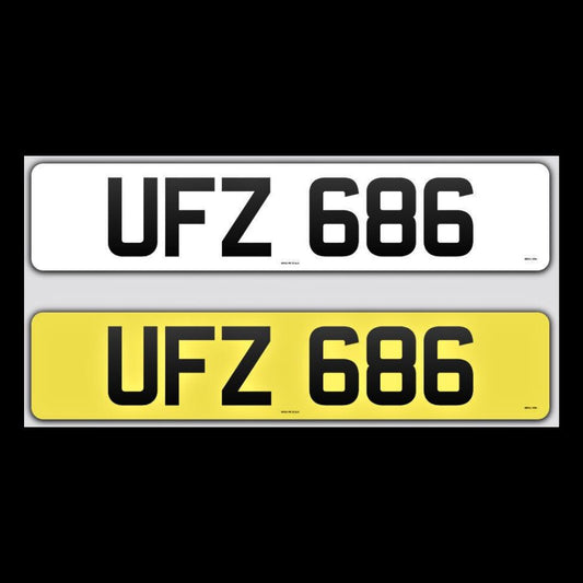 UFZ 686 NI Number Plates From In2registrations