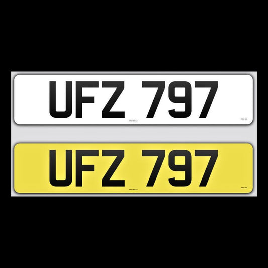 UFZ 797 NI Number Plates From In2registrations