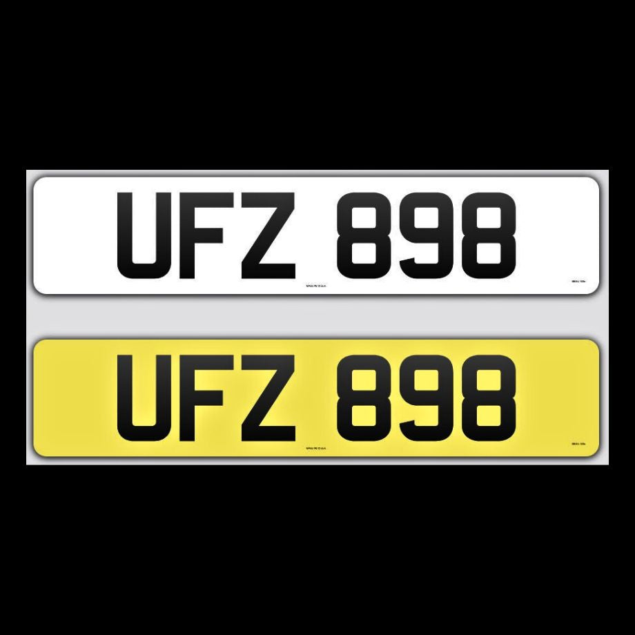 UFZ 898 NI Number Plates From In2registrations