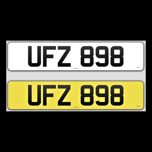 UFZ 898 NI Number Plates From In2registrations