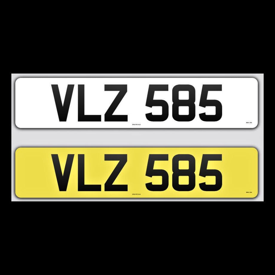 VLZ 585 NI Number Plates From In2registrations