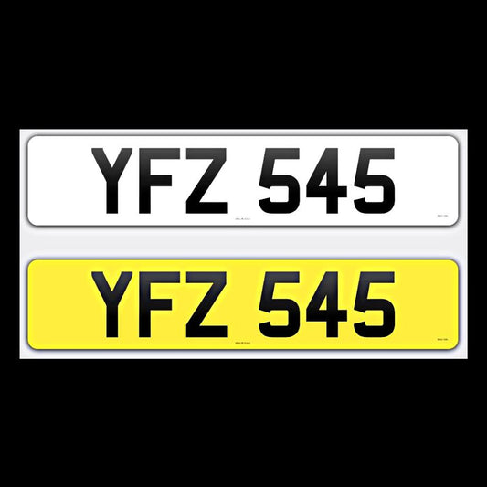 YFZ 545 NI Number Plates From In2registrations