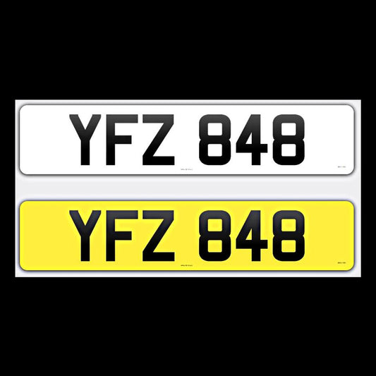 YFZ 848 NI Number Plates From In2registrations