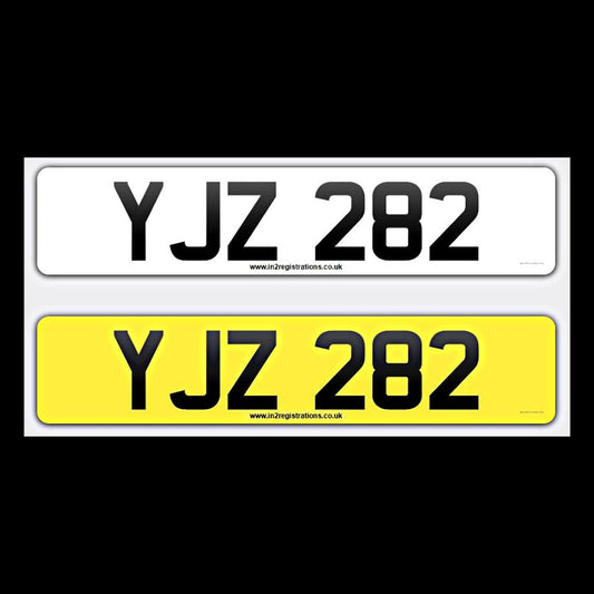 YJZ 282 NI Number Plates From In2registrations