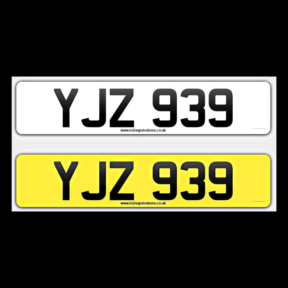 YJZ 939 NI Number Plates From In2registrations